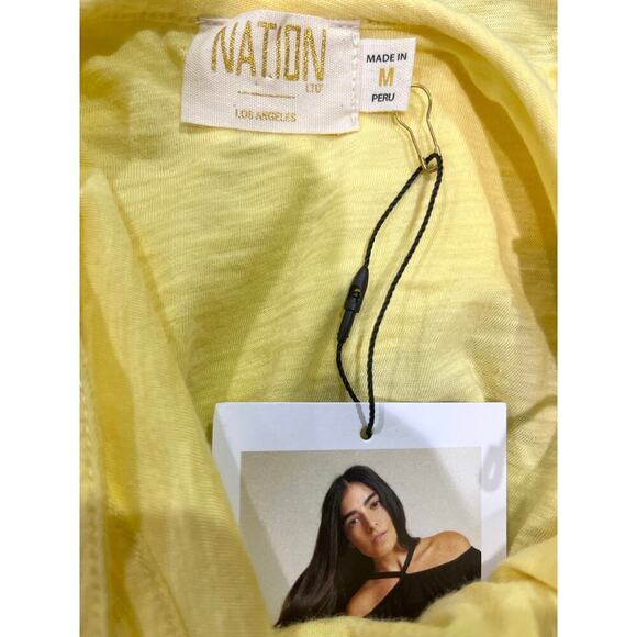NWT NATION LTD - Morgan Halter In Butter Yellow Sz M - Picture 3 of 8